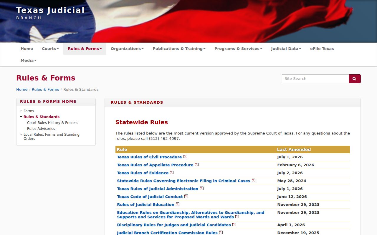 Bee County court records Texas rules index